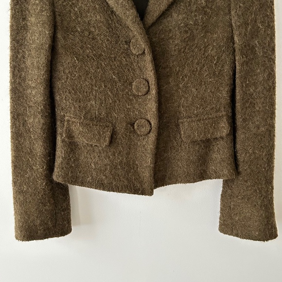 Claudie Pierlot Olive Green Mohair Jacket - Picture 4 of 16